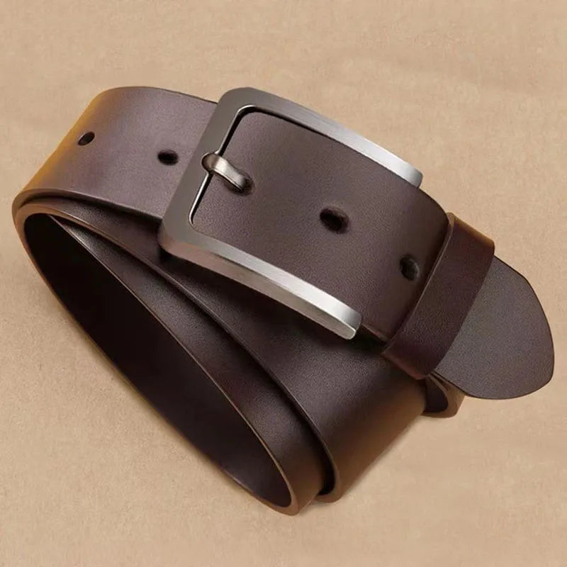 Men's Belt Business Luxury Designer Brand PU Leather Belts Jeans Pin