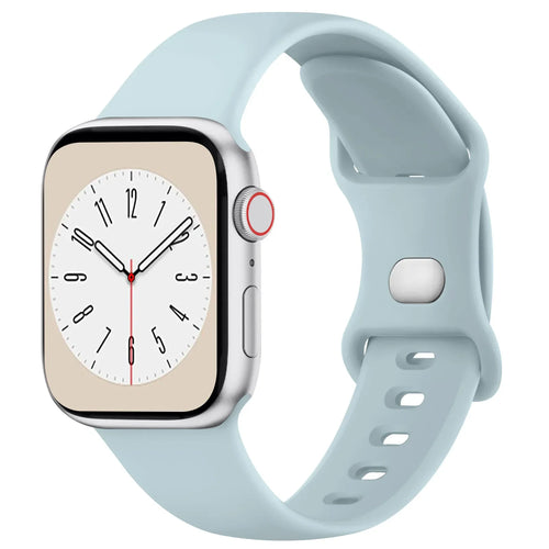 Soft Silicone Band for Apple Watch 9 8 7 6 5 4 3SE Strap Bracelet for