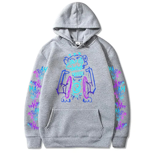 Arcane Jinx Hoodies Hot Anime Monkey Graffiti Sweatshirt Unisex Two