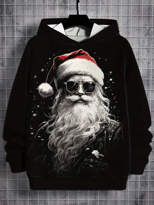 Fashion Christmas Men's Hooded Hoodies 3D Prints  Santa Claus