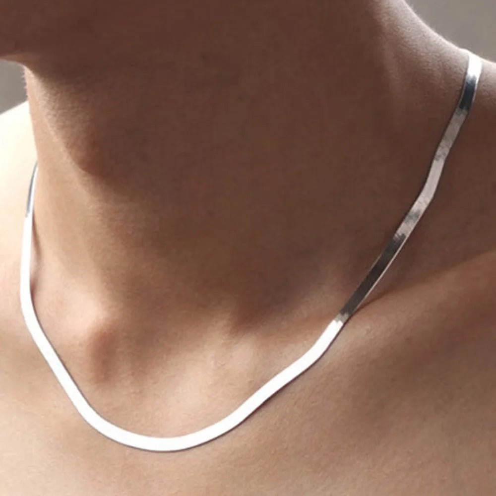 Hip Hop Snake Chain Necklace for Men New Fashion Stainless Steel