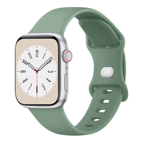 Soft Silicone Band for Apple Watch 9 8 7 6 5 4 3SE Strap Bracelet for