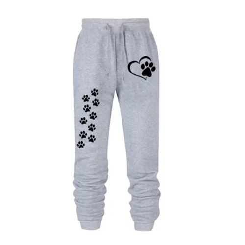 Women's Cat's Paw Printed Sweatpants High Quality Fitness Pants