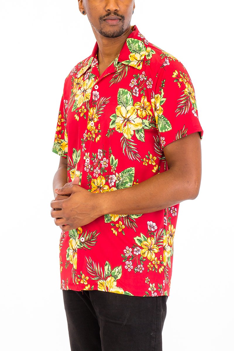 Tahiti Floral Button Up