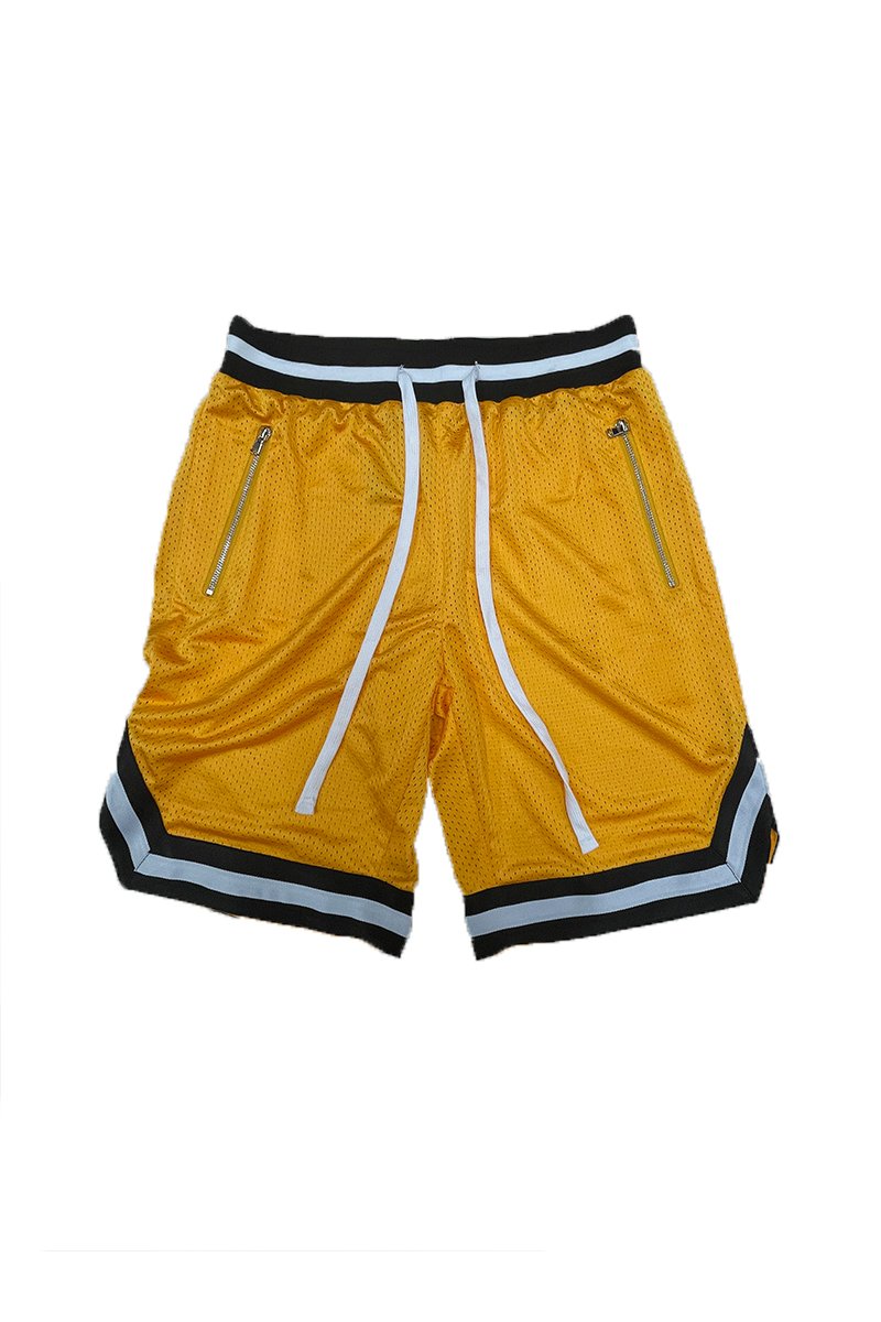 Solid Mesh Basketball Active Shorts