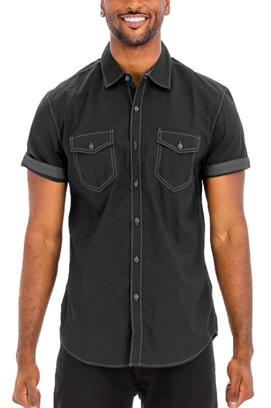 Outline Stitch Two Pocket Shirt