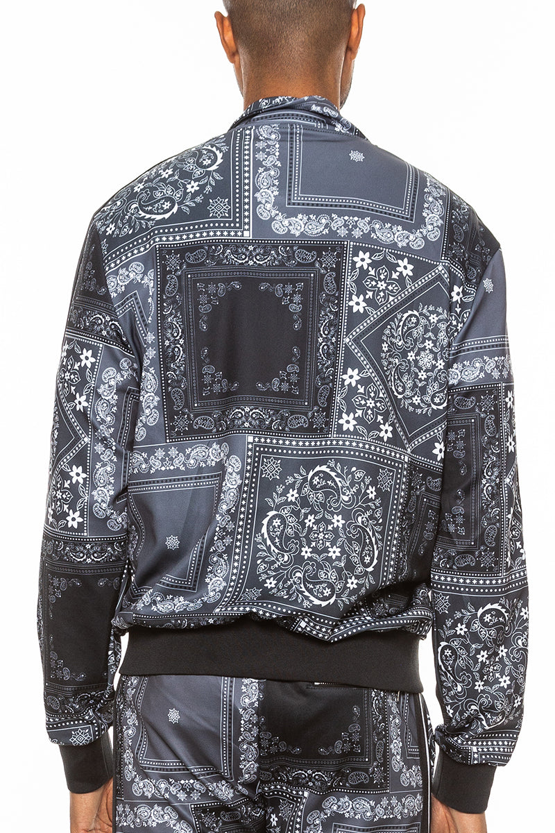 Paisley All Over Print Track Jacket