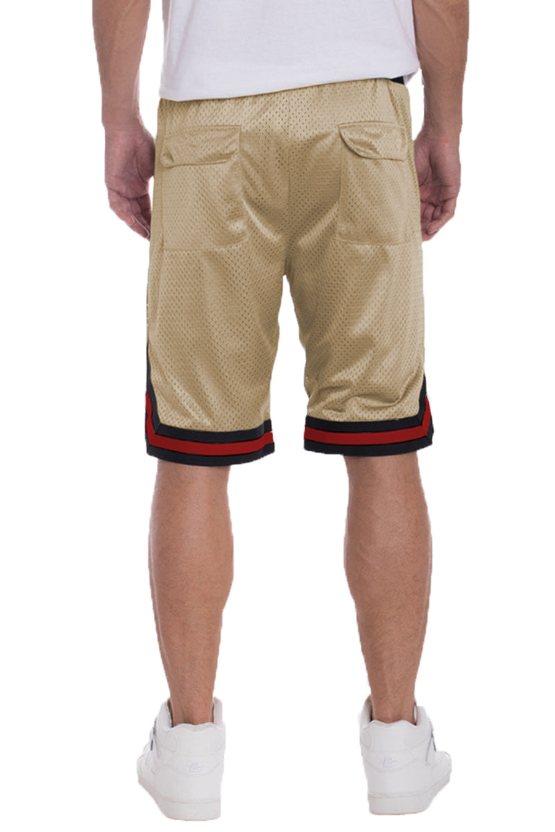 Solid Mesh Basketball Active Shorts