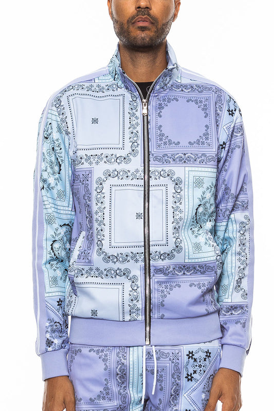 Paisley All Over Print Track Jacket