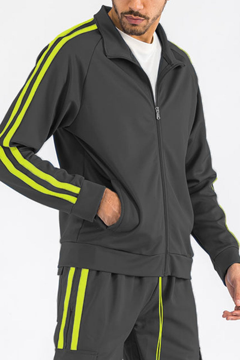 Two Stripe Zip Up Track Jacket