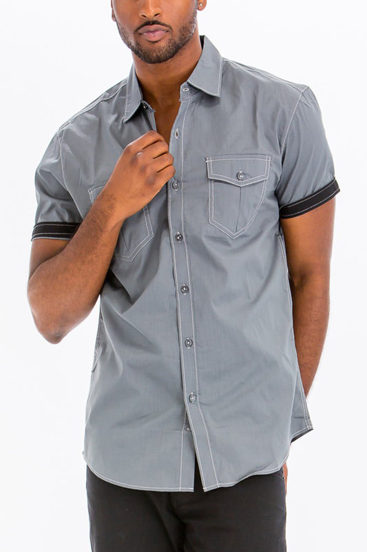 Outline Stitch Two Pocket Shirt