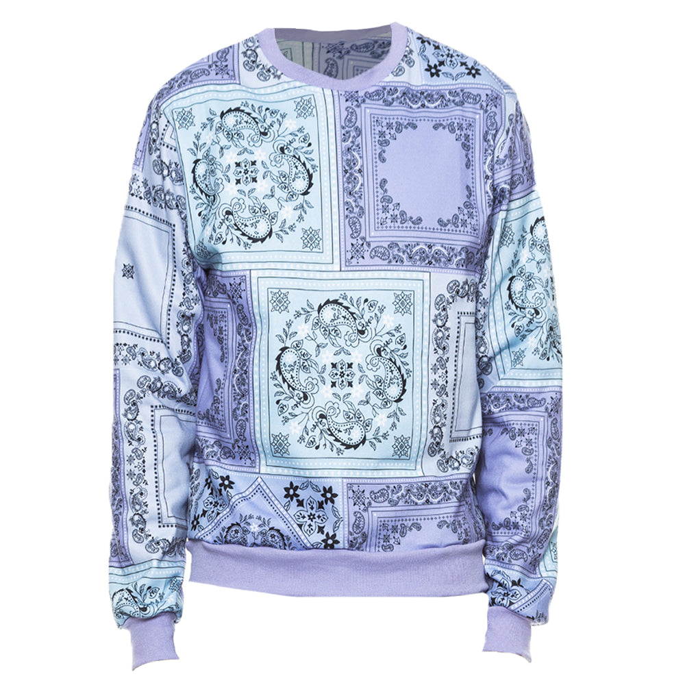 Paisley All Over Print Crewneck Sweatshirt