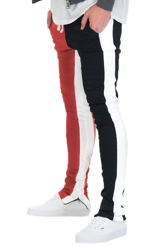 SLICE TRACK PANTS- BK/RED