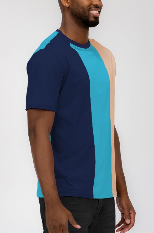 VERTICAL COLOR BLOCK TSHIRT