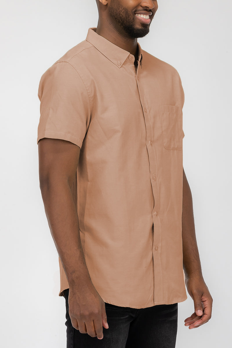 SIGNATURE SHORT SLEEVE BUTTON DOWN SHIRT