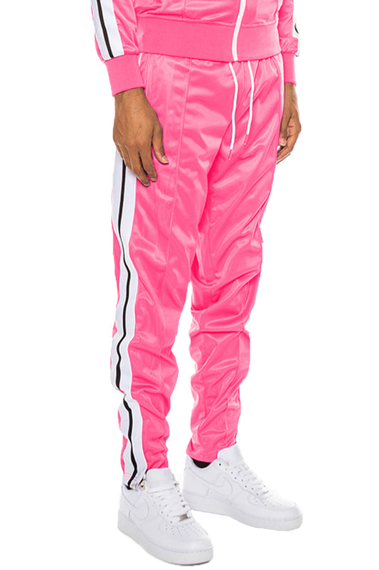 STRIPED TAPE TRACK PANTS