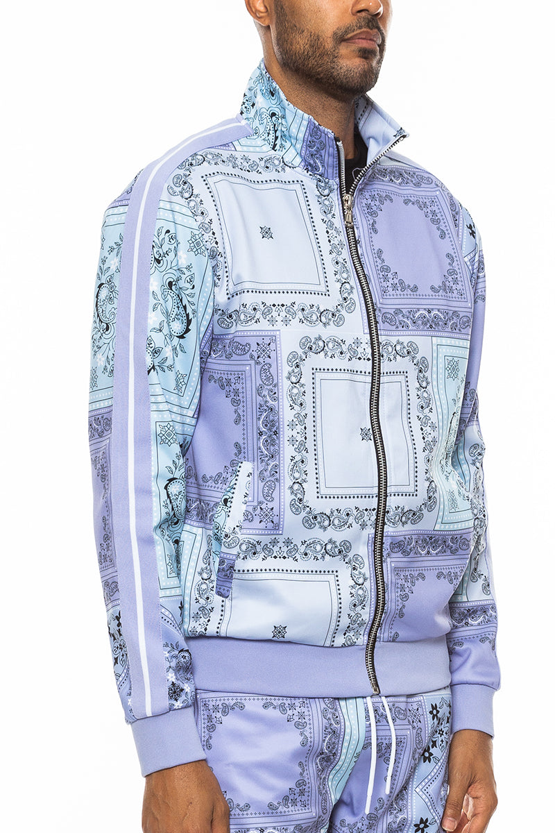 Paisley All Over Print Track Jacket