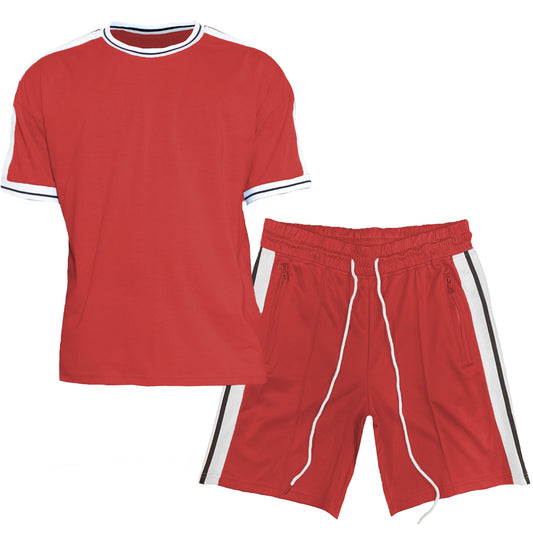 Side Stripe Tape Short Set