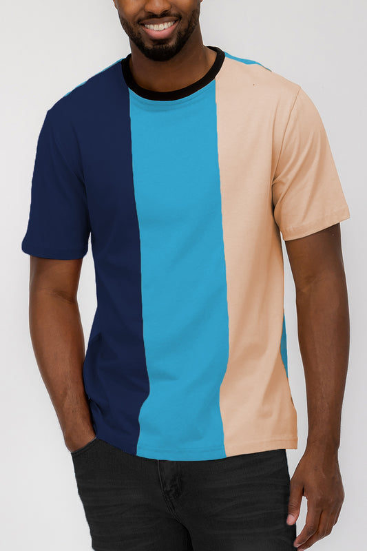 VERTICAL COLOR BLOCK TSHIRT