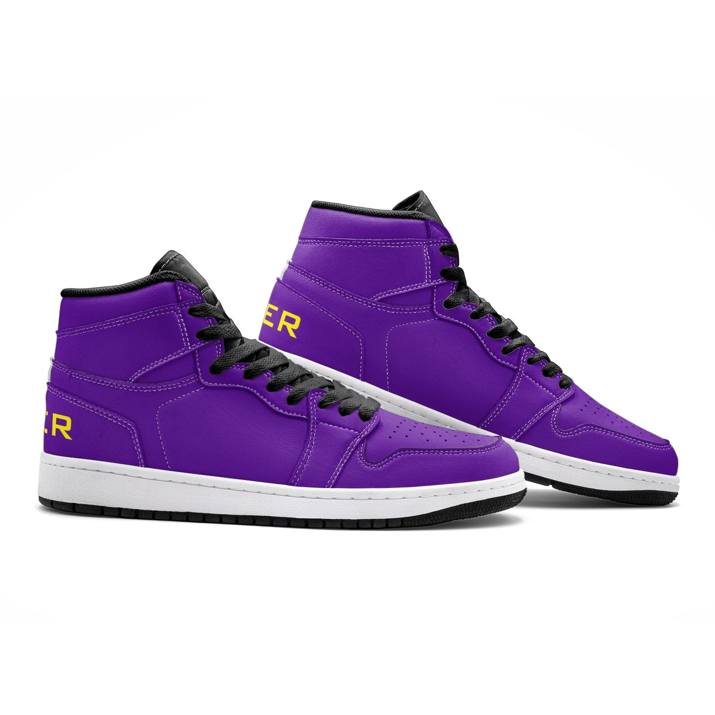 VIPER HIP HOP SHOES High Top Style 55TO Dark Purple Sneakers