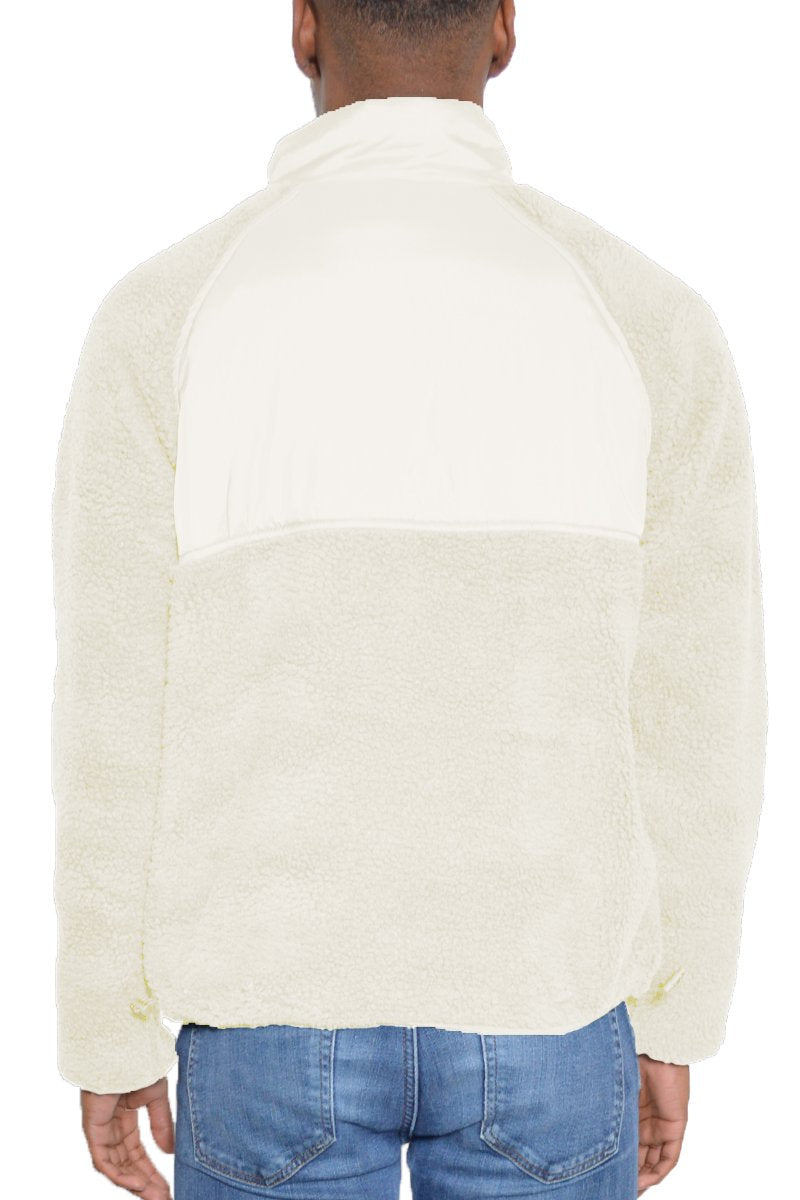 SHERPA CUT OUT FLEECE JACKET