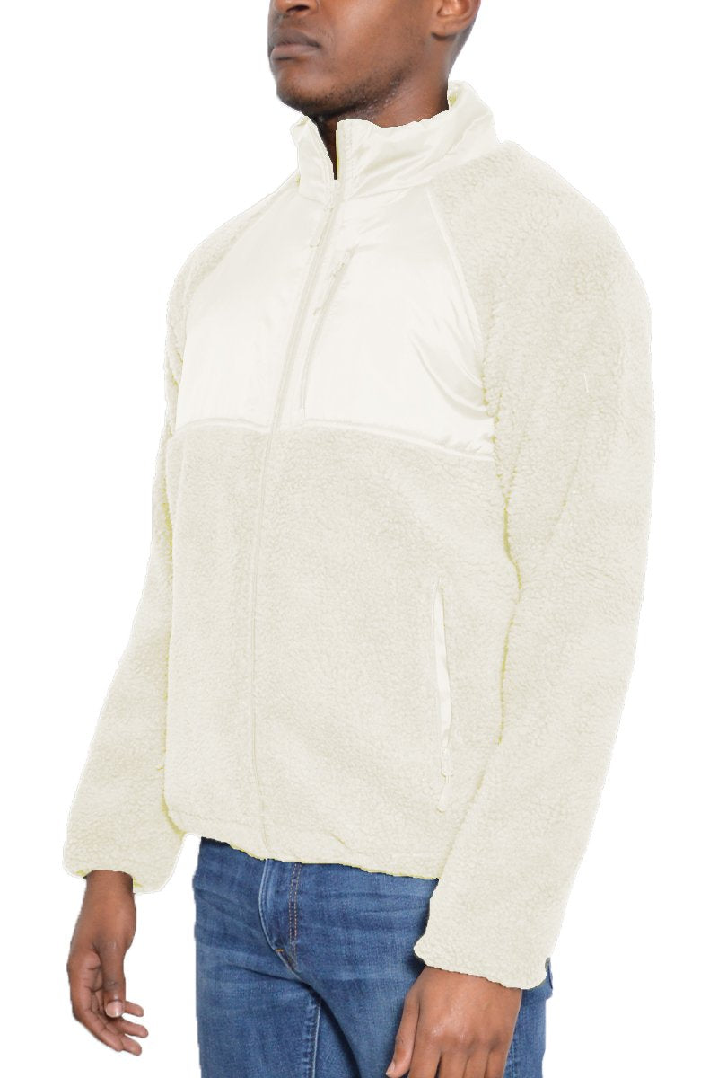 SHERPA CUT OUT FLEECE JACKET