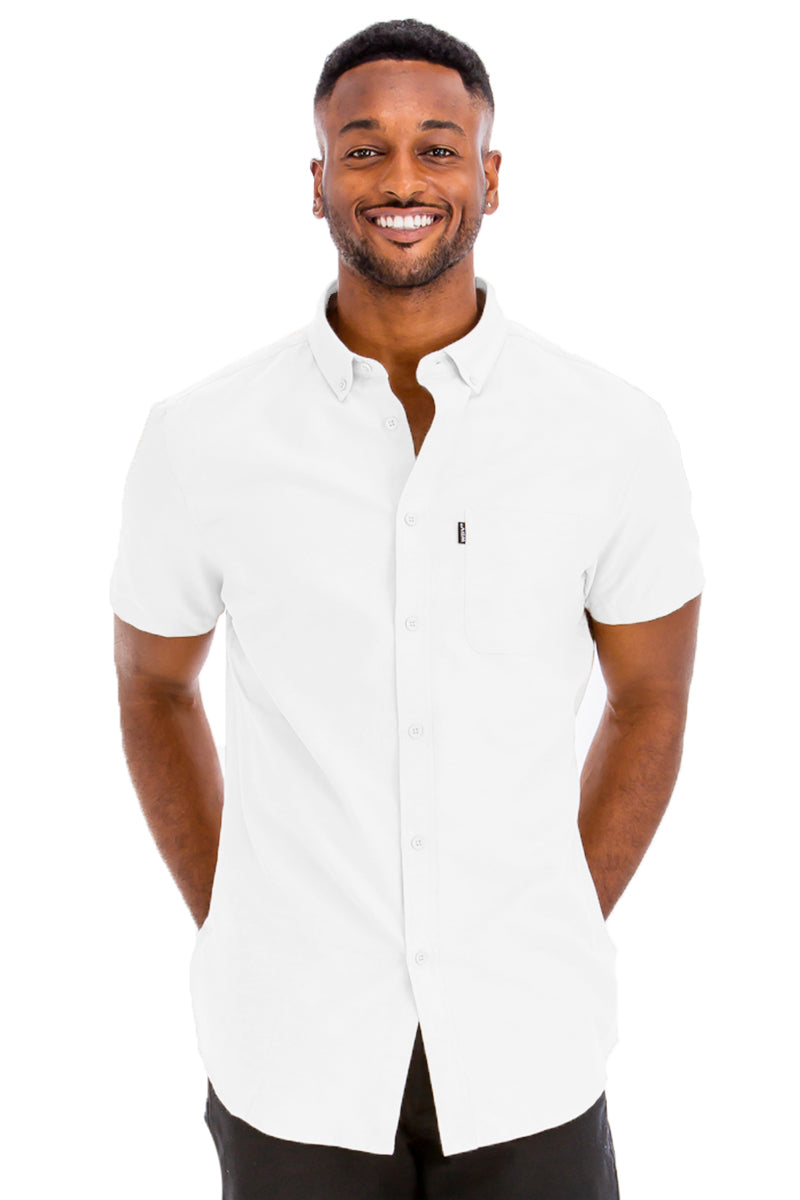 SIGNATURE SHORT SLEEVE BUTTON DOWN SHIRT